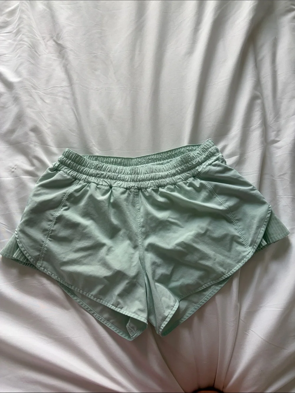 Lululemon Hottie Hot Pleated Mint Green Athletic Shorts - Picture 2 of 12